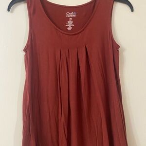 Croft & Barrow Women's Rust Sleeveless Top